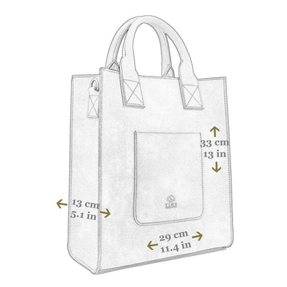 Leather Tote Bag - The Republic For Women Time Resistance   