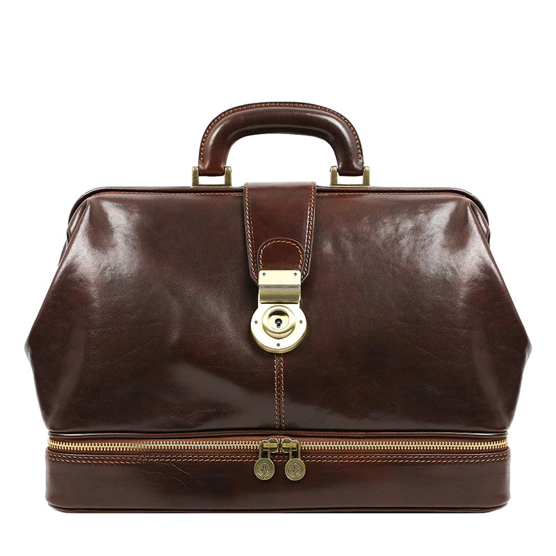 Leather Doctor Bag - Northern Lights Doctor Bag Time Resistance   