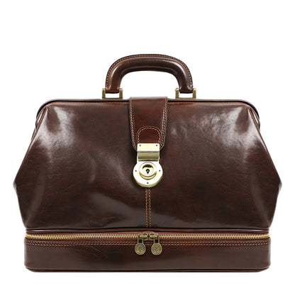Leather Doctor Bag - Northern Lights Doctor Bag Time Resistance   