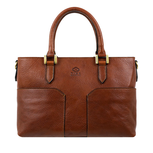 Leather Handbag Shoulder Bag - Camilla  Time Resistance   