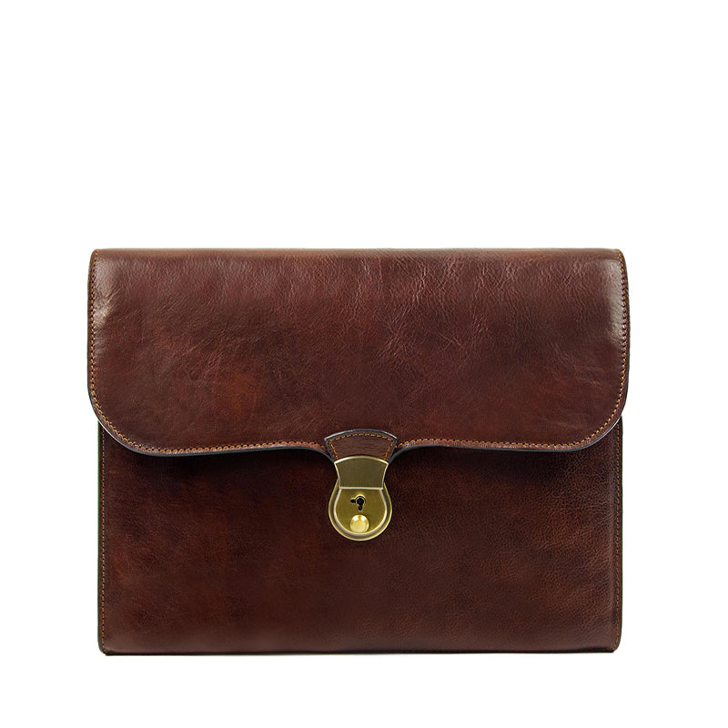 Leather Portfolio Document Holder - Age of Innocence Accessories Time Resistance   