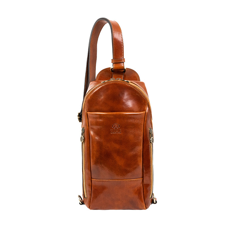 Leather Chest Bag Sling Bag - Murphy Accessories Time Resistance   