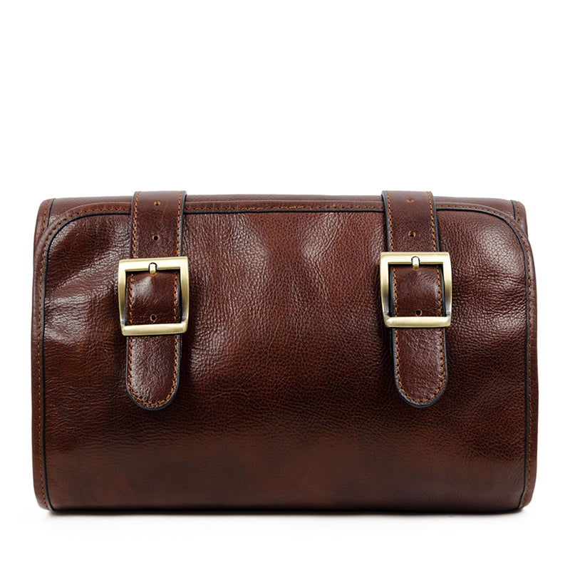 Leather Hanging Wash Bag Toiletry Bag - Dracula Accessories Time Resistance   