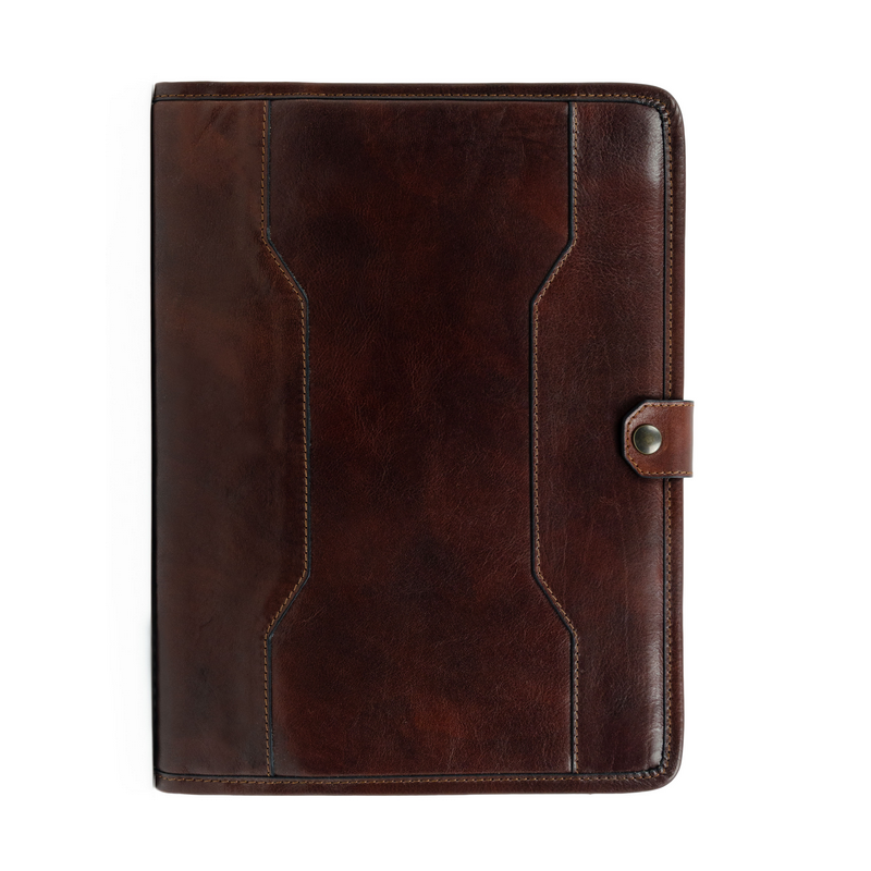 Leather A4 Documents Folder Organizer - The Call of the Wild Accessories Time Resistance   