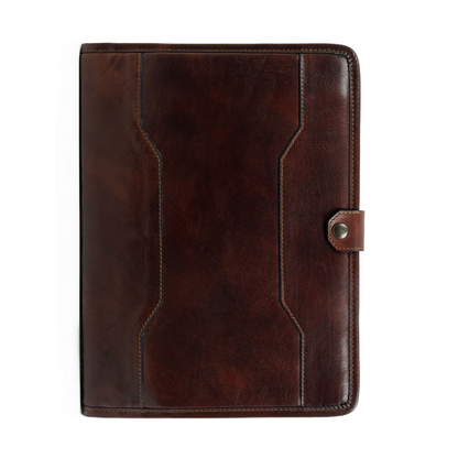 Leather A4 Documents Folder Organizer - The Call of the Wild Accessories Time Resistance   