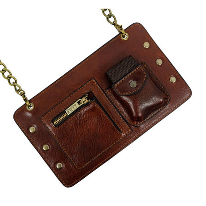 Womens Leather Clutch Purse Crossbody Bag - Little Women For Women Time Resistance   